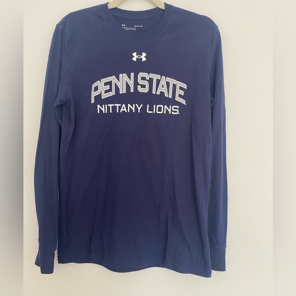 Under Armour Other - Under Armour Penn‎ State Long Sleeve Shirt Size Small Nittany Lions Navy Logo